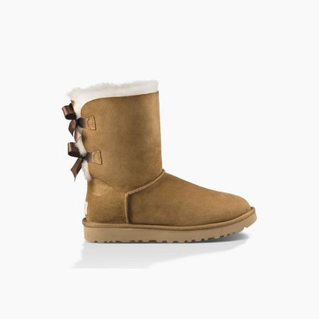 UGG Bailey Bow II Brown Boots for Women (TESO27956)